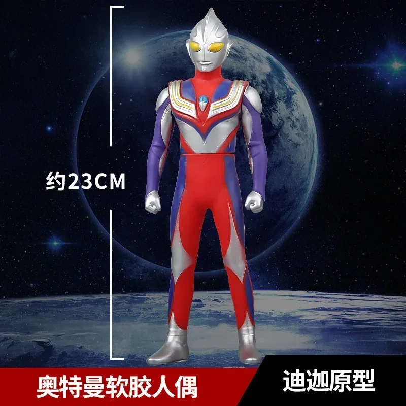 Ultraman Yullian Zearth Ribut Beth Tiga Zero Powered Chuck Anime Figures Action Figure Collection Model Toy Kids Birthday Gift