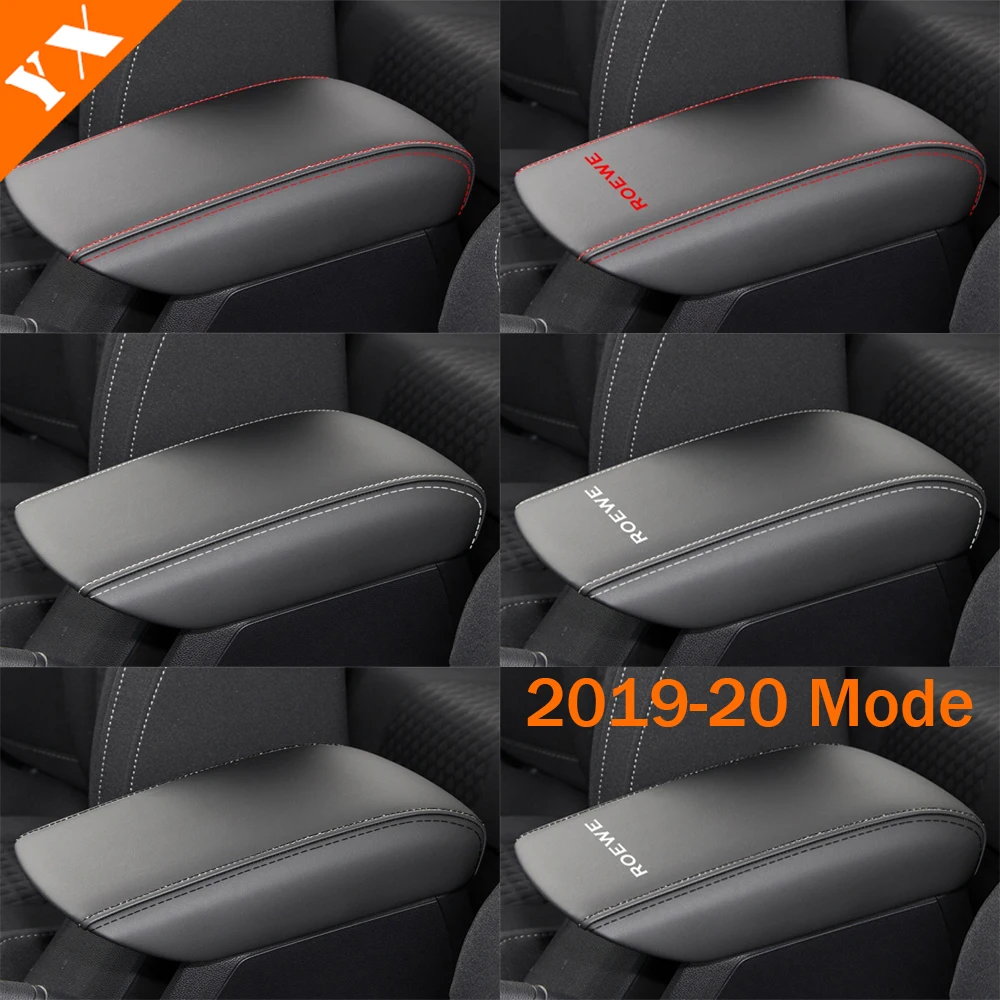 For Roewe I5 2019-2023 Accessories ABS Leather Garnish Car Central Console Armrest Cover Decor Anti Scratch Trim