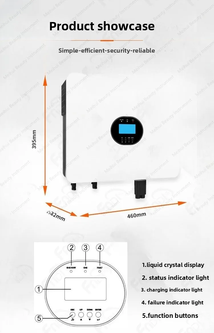 Inversor SPF6000ES PLUS Pure Black Wave, inversor fora da rede 6000W