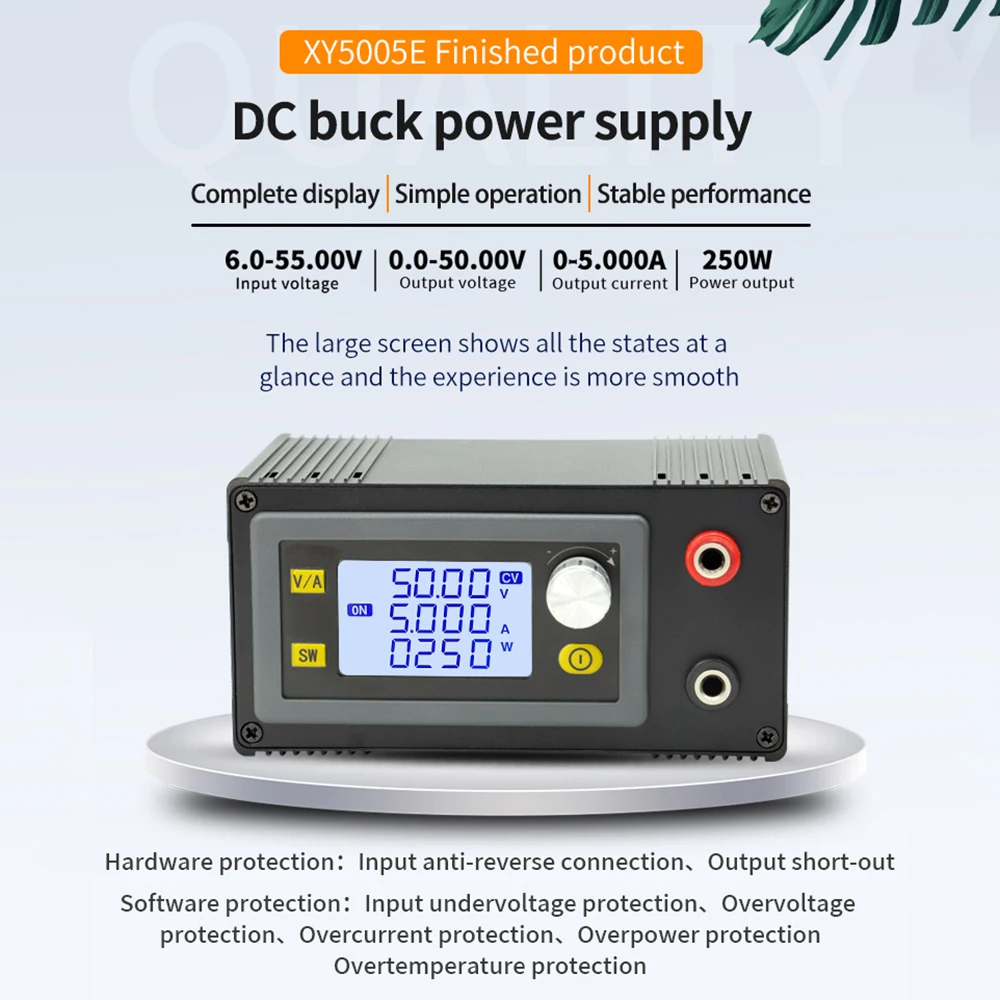 New 250W/400W DC-DC Buck Converter CNC DC Buck Power Supply Module 0~5A/8.1A 0-50V Adjustable Regulated Laboratory Power Supply