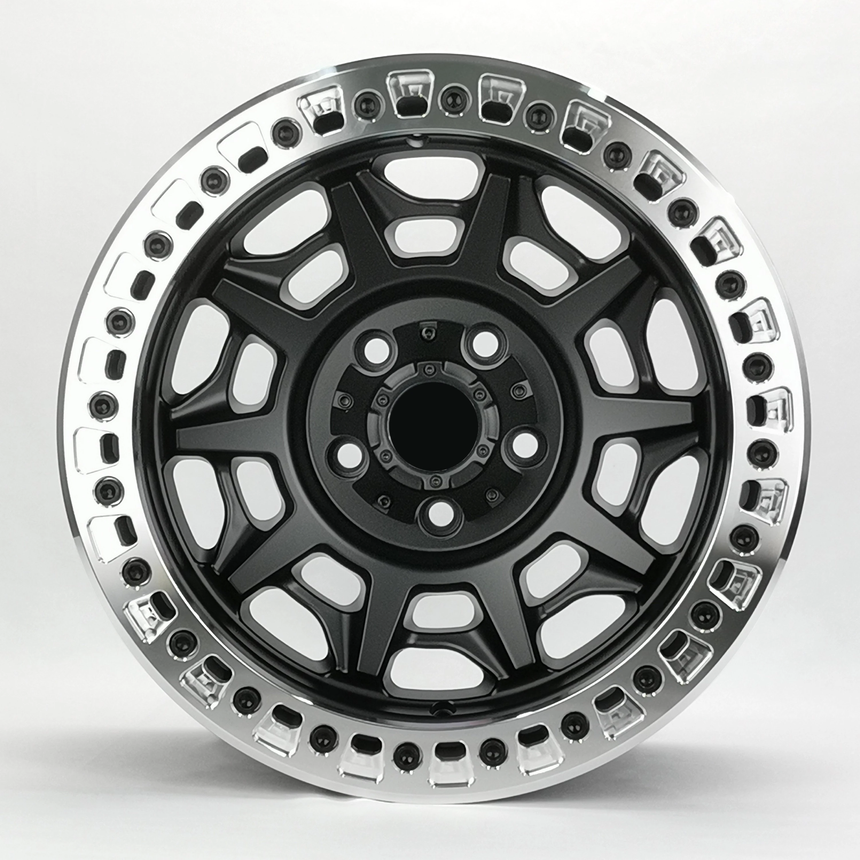 

Hot-selling 17-20 Inch 9/12J Forged Alloy Wheels 6*139.7 5*127 Beadlock Negative Offset -44/-38 for Ford Ranger Offroad Beadlock