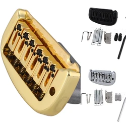 Black Alloy 6 Strings Electric Guitar Double Locking Tremolo Bridge