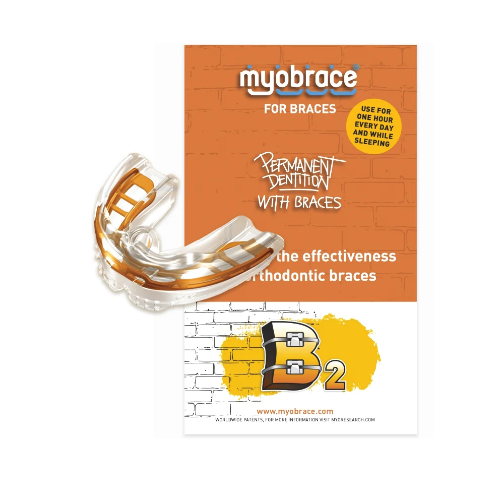 

Dental Orthodontic brace b2 work with Braces/MRC Dental teet trainer appliance B2 development to the upper jaw