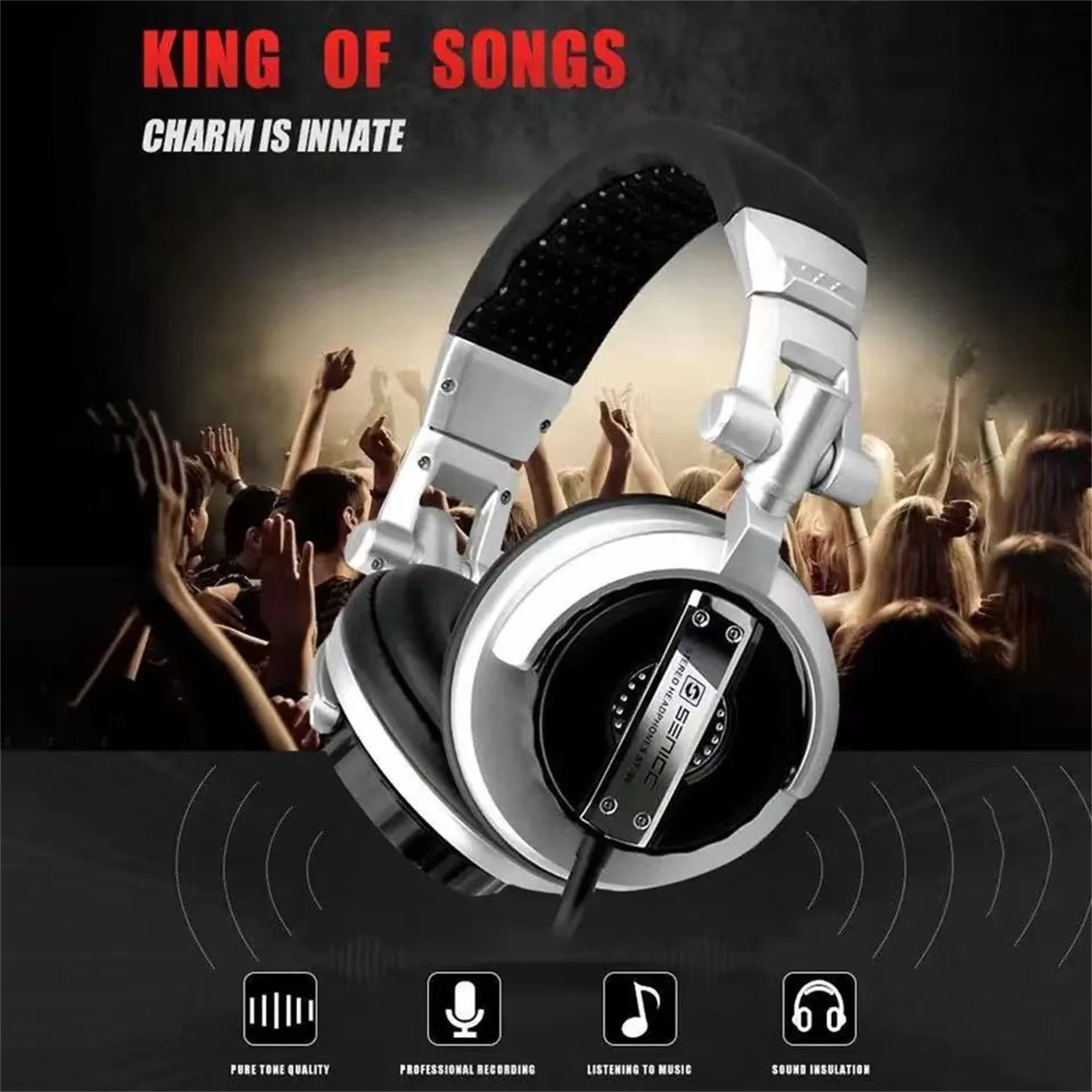 GAE-900 high-end customized Monitor headphones player game console headset Noise Cancelling recording studio headset