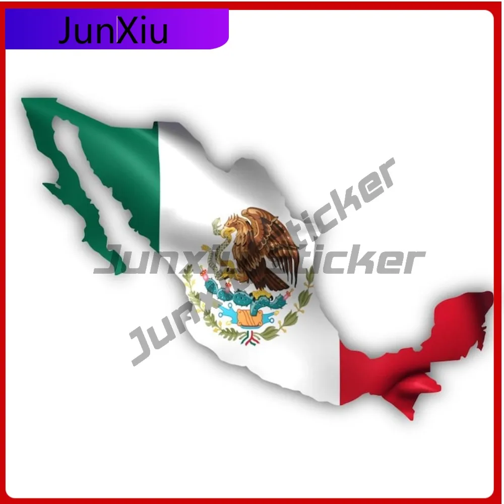 Mexico Shape Trendy Boat Anti Scratch Sticker Vinyl Motorcycle Durable Decal Fade Car Laptop Accessories Cool Bumper Unique