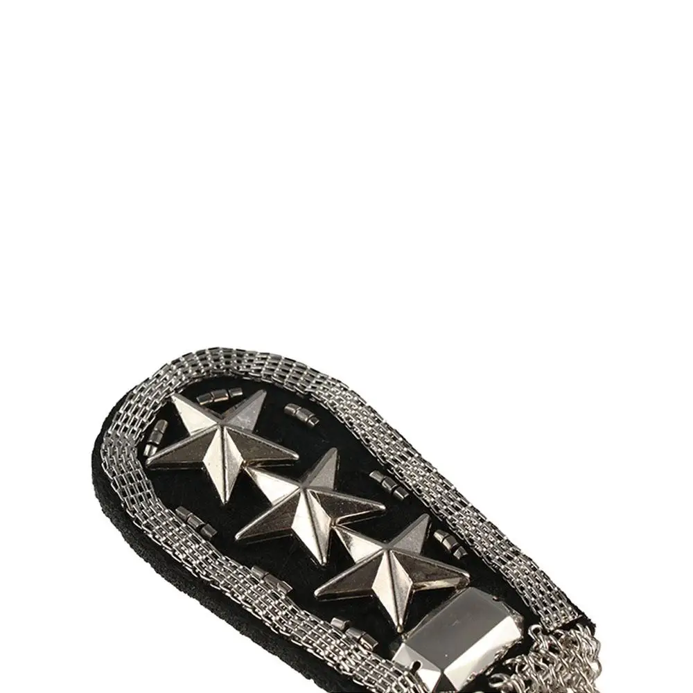 Jewelry Epaulet Tassel Chain Shoulder Board Punk Alloy Fringe Shoulder Mark Breastpin Pin Star Shoulder Flash Cosplay