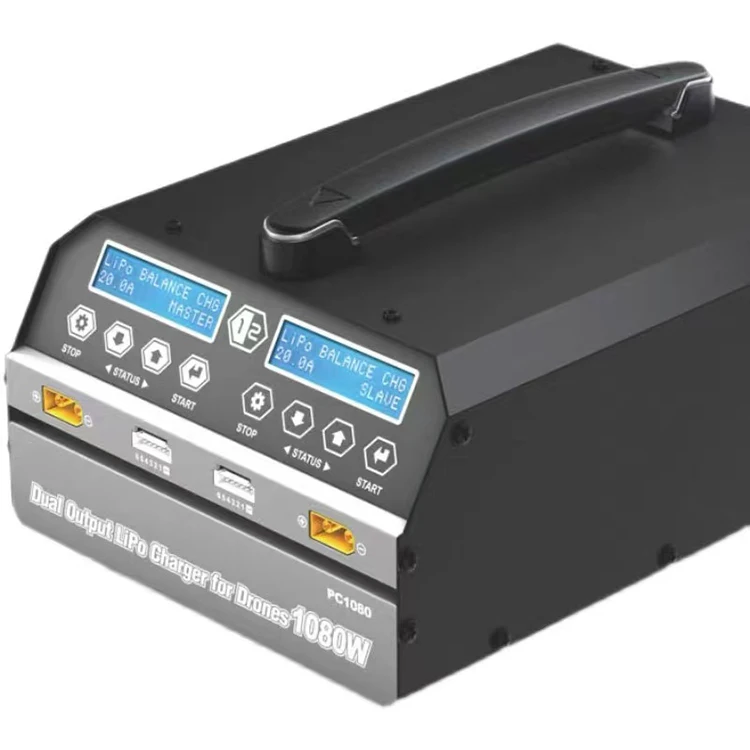 

For SKYRC PC1080 Lipo Battery Charger 1080W 20A 540W * 2 Agricultural Drone Dual Channel Lithium Battery Charger