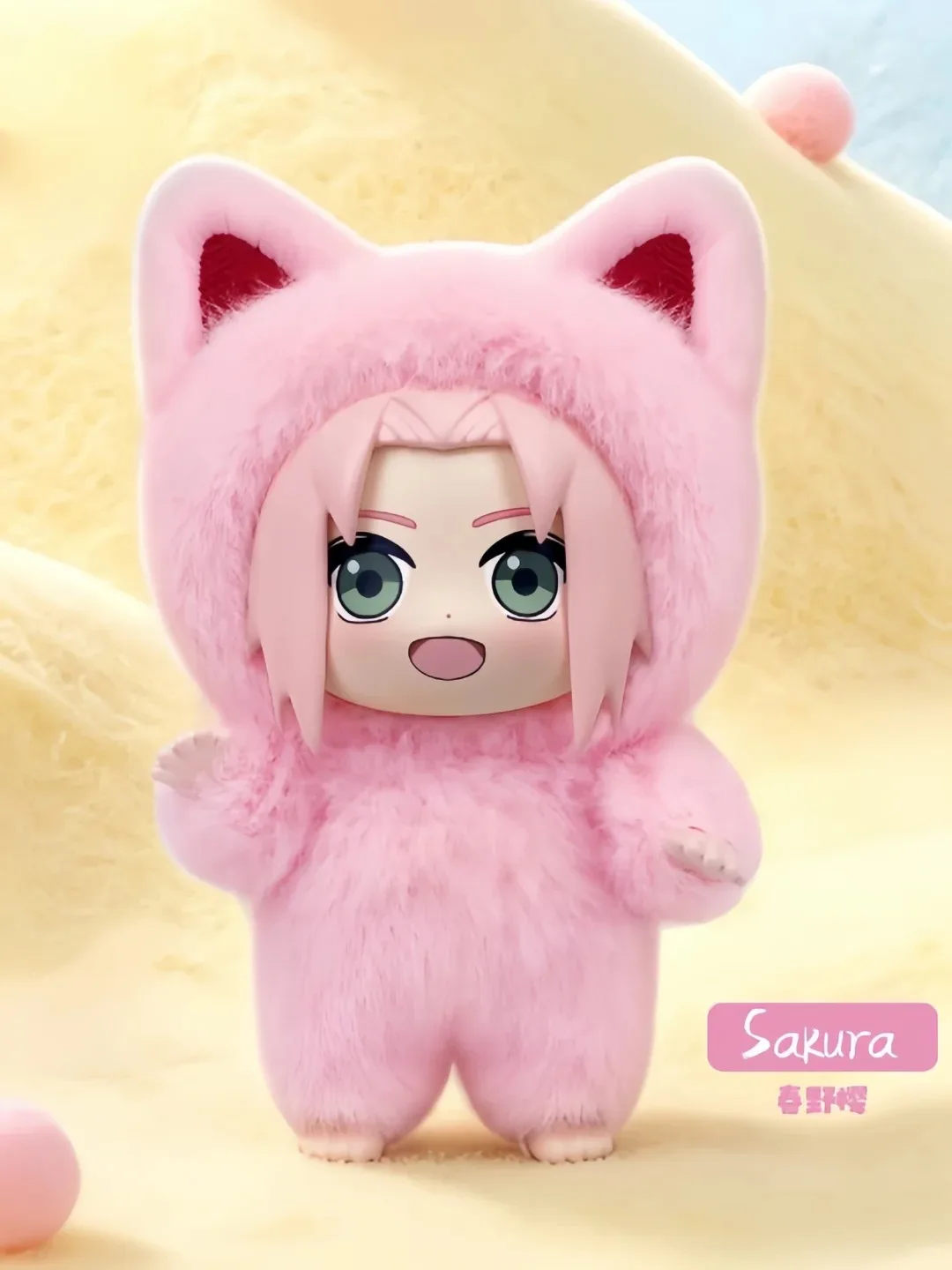 TOPTOY Eaki Naruto V3 Kitten Land Serie Blind Box V2 Pyjama-Plüsch-Vinylfigur Bewegliche Figur Itachi Sasuke Obito Überraschungsspielzeug