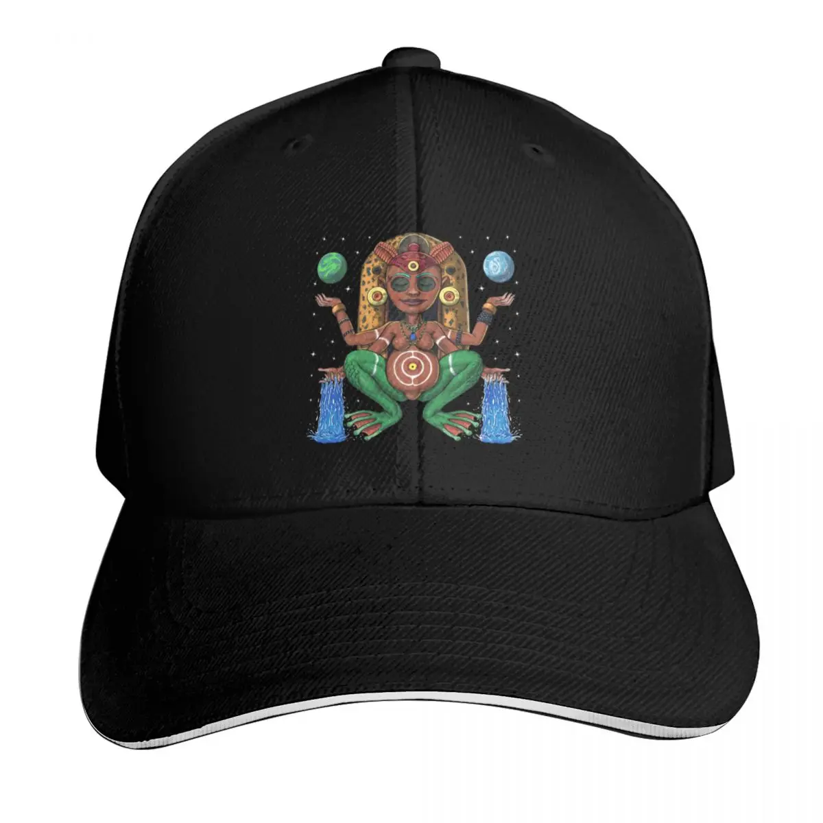 Atabey Taino Goddess Baseball Cap Sun Protection UPF 50+ Breathable Mesh Back Adjustable Buckle Closure