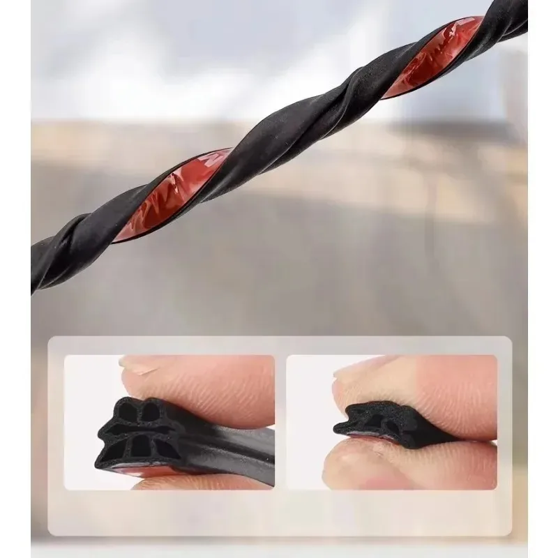 شعبية 5 متر سيارة 3-Layer عزل الصوت السير الوقائي شرائط مطاطية اكسسوارات السيارات شرائط عزل الباب جودة عالية