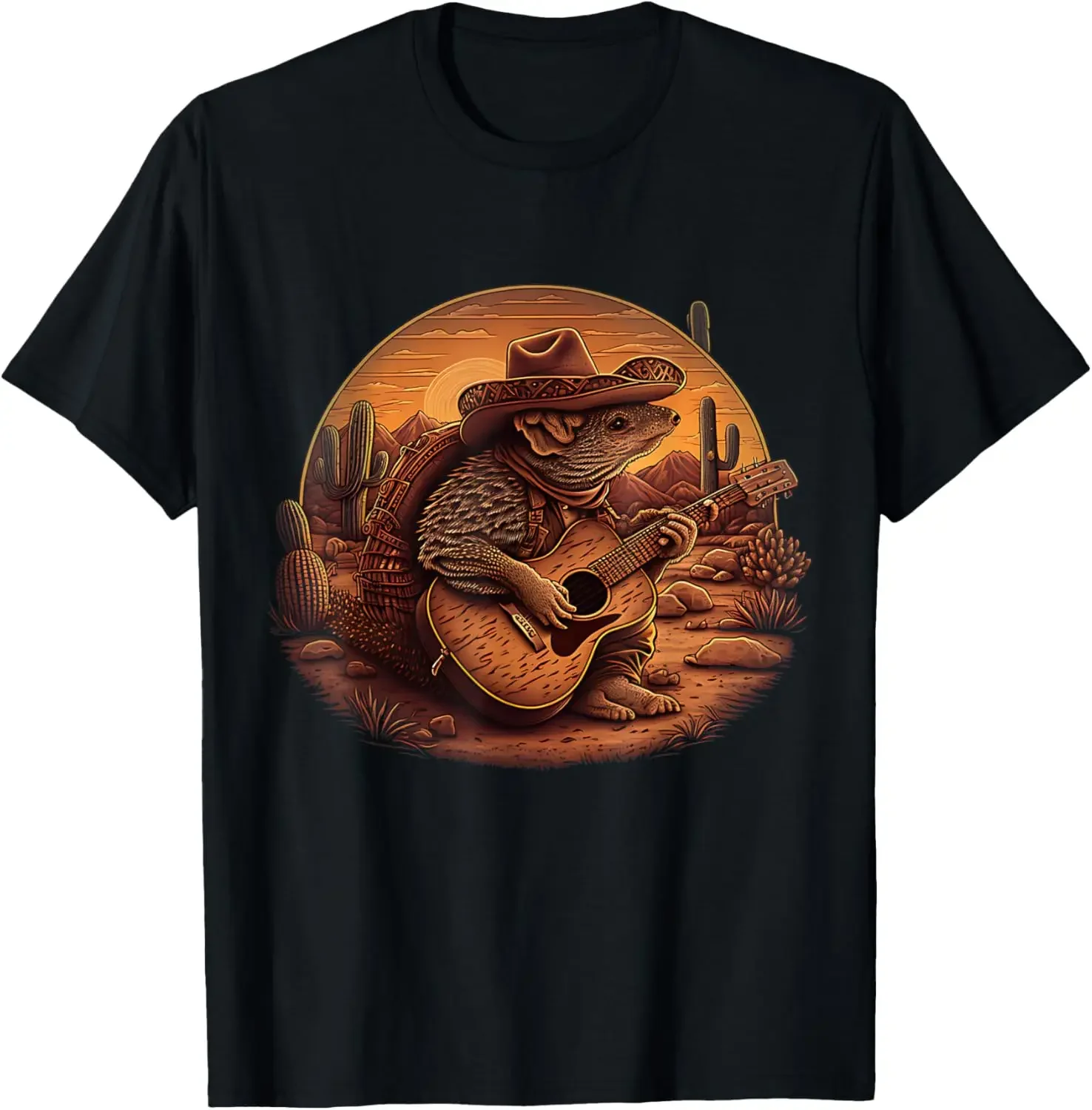 Armadillo Western Cowboy Shirts For Men Women Country Music T-Shirt