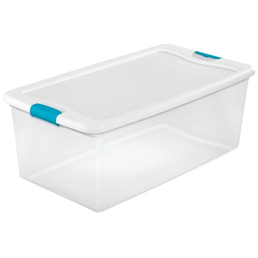 

6027948 LATCH STORAGE BOX 106QT 13 in. H X 18.75 in. W X 33.875 in. D Stackable Latch Storage Box Pack of 1