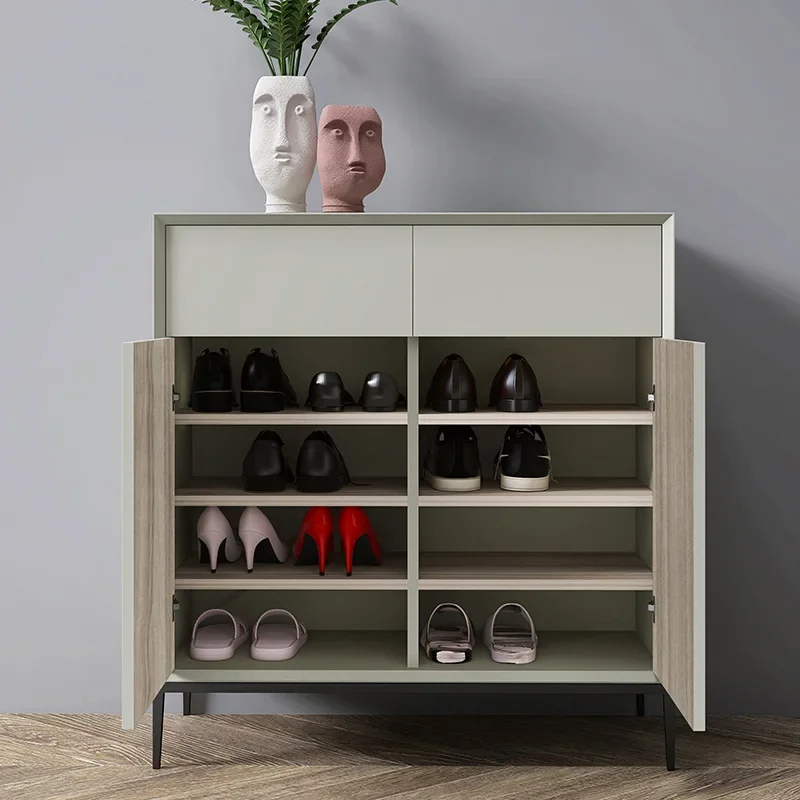 Peiqi Designer Organizer Schoenenkast Opbergruimte Mobiele woonkamer Luxe doos Mobiele schoenenplank Verticale Archivadores Ingang Bont