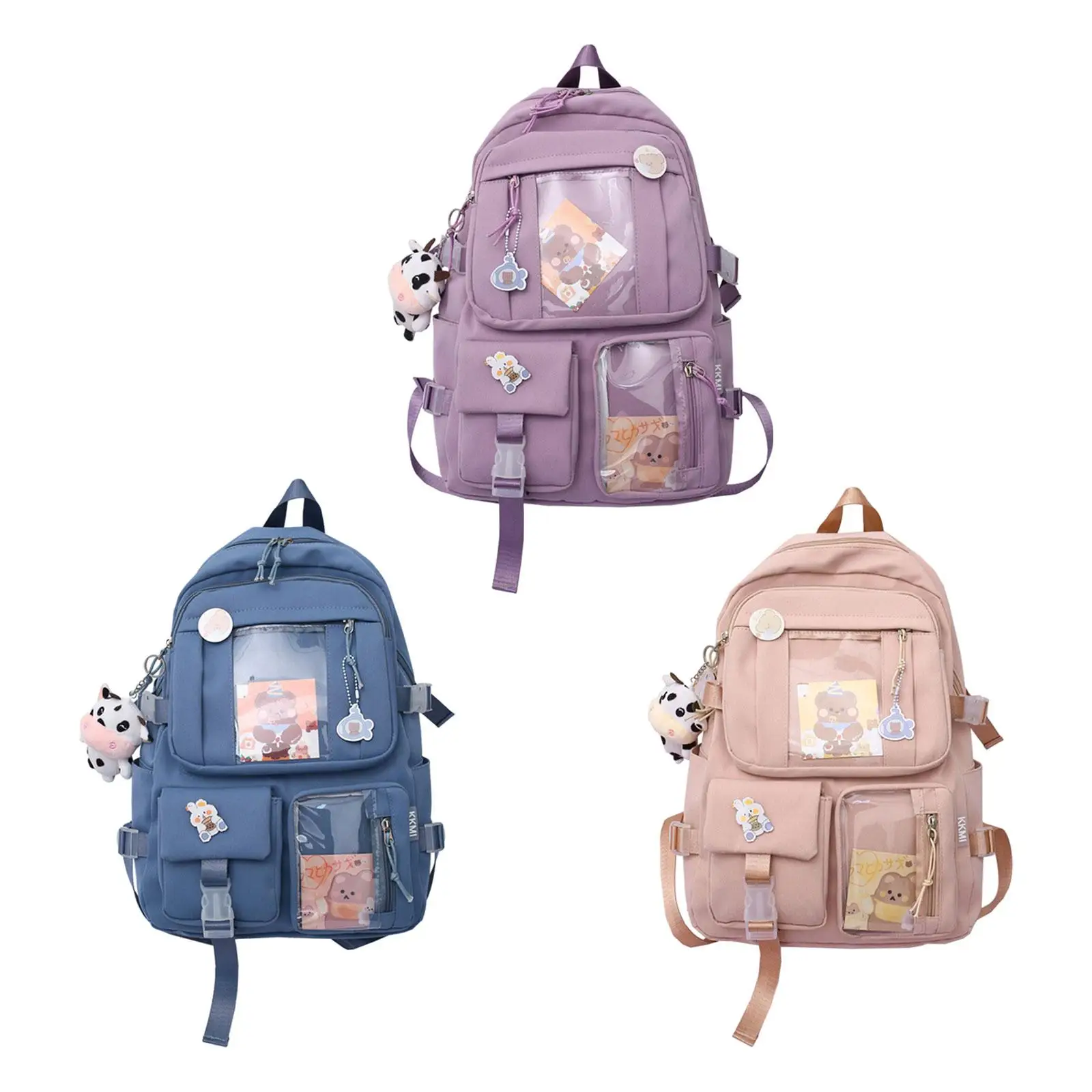 Women Backpack Lightweight Cute with Side Pockets Laptop Travel Bag for Lady