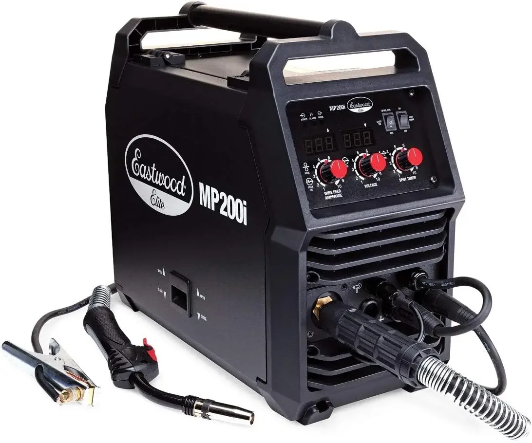 Elite MP200i Multi Process Welder | All in One Powerful 110V Inverter Portable Welding Machine | MIG TIG Stick Compatib