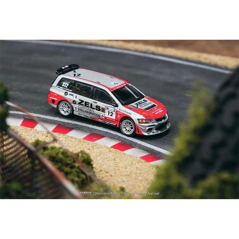 Tarmac Works 1:64 Lancer Evolution IX Wagon Super Taikyu Series Diecast Diorama Car Model Collection Miniature Toys