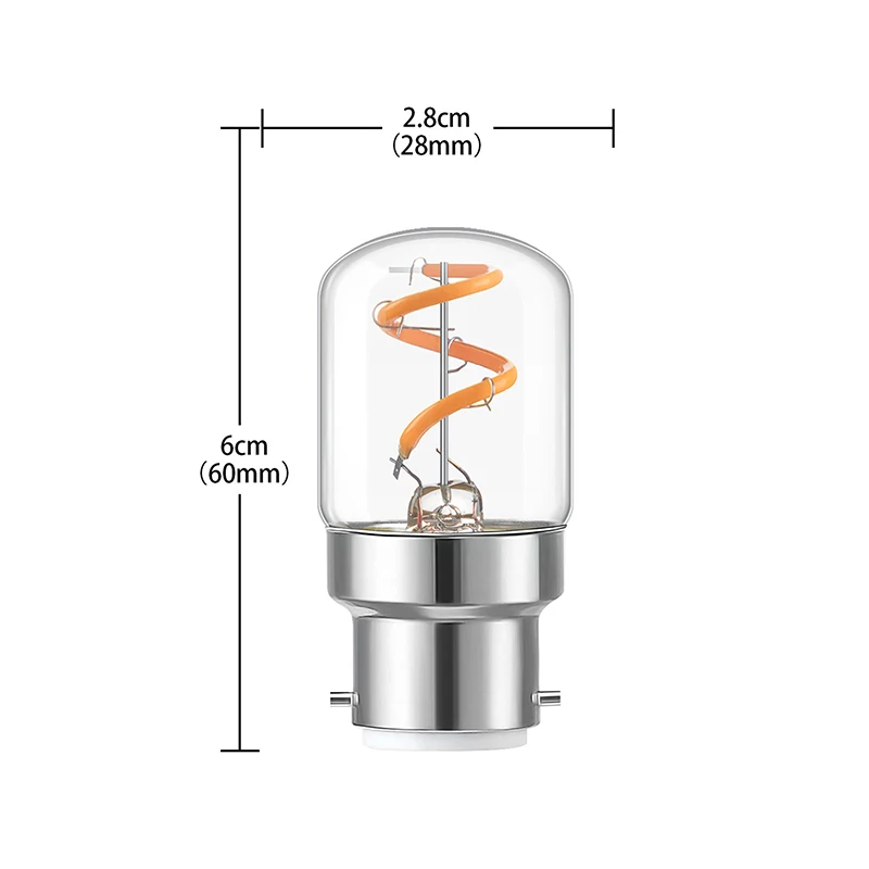 Vintage LED Light Bulb E27 B22 220V E26 110V Night Light Bulbs 1W 1.5W LED Filament Light Bulb Warm Yellow Light Bulb