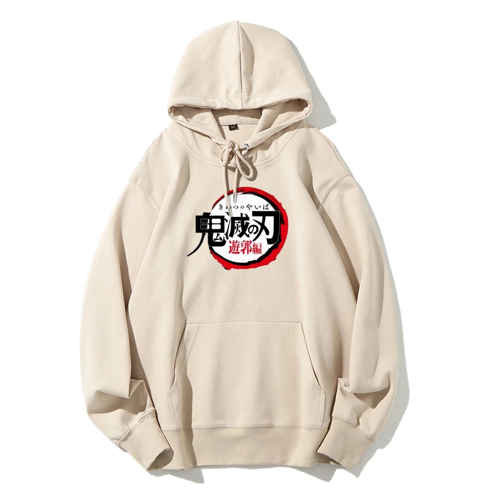 デーモンスレイヤーコットンユニセックスアニメパーカー男性女性スウェットシャツプルオーバーオーバーサイズストリートカジュアル Y2k 服秋冬新