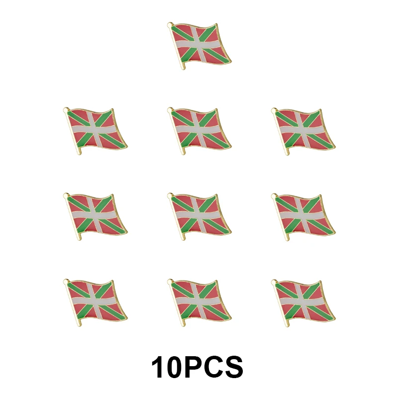1-100pcs Pays Basque Lapel Pin Flag badge Brooch Pins Badges