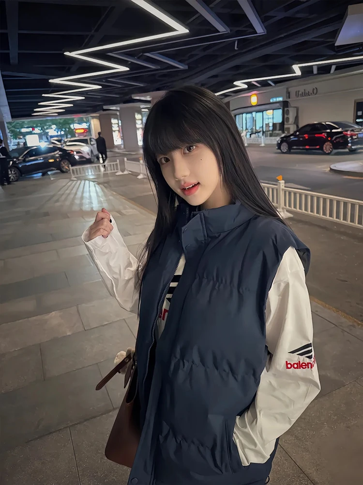 

Легкий пуховый жилет мужской, осенне-зимняя теплая верхняя одежда, молодежный хлопковый жилет с наплечниками, модный трендовый