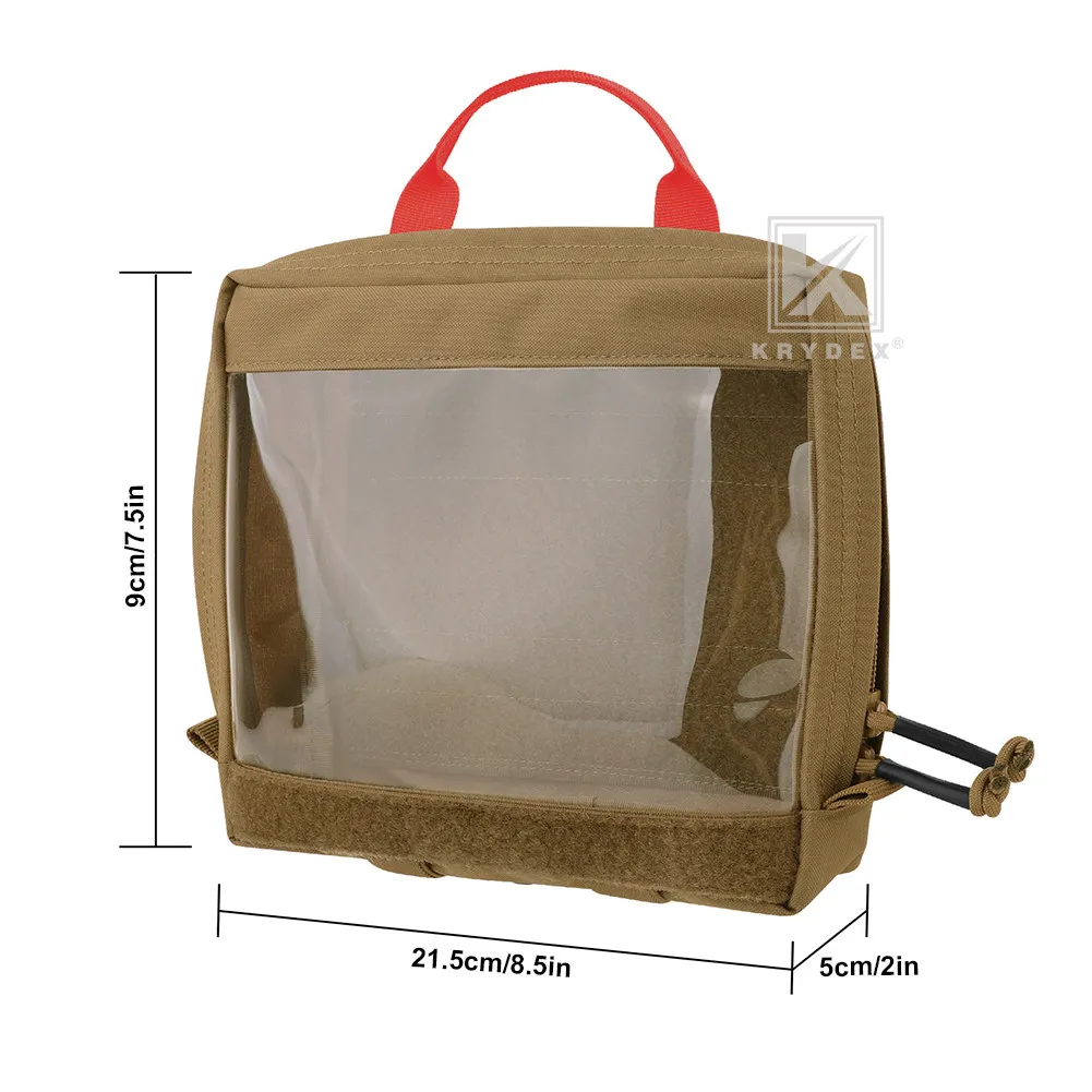 Tactical D3 Backpack Transparent Insert Pouch Large/Small Bag First Aid Organizer Pouch Camping Travel Medical Storage Bag - view 4
