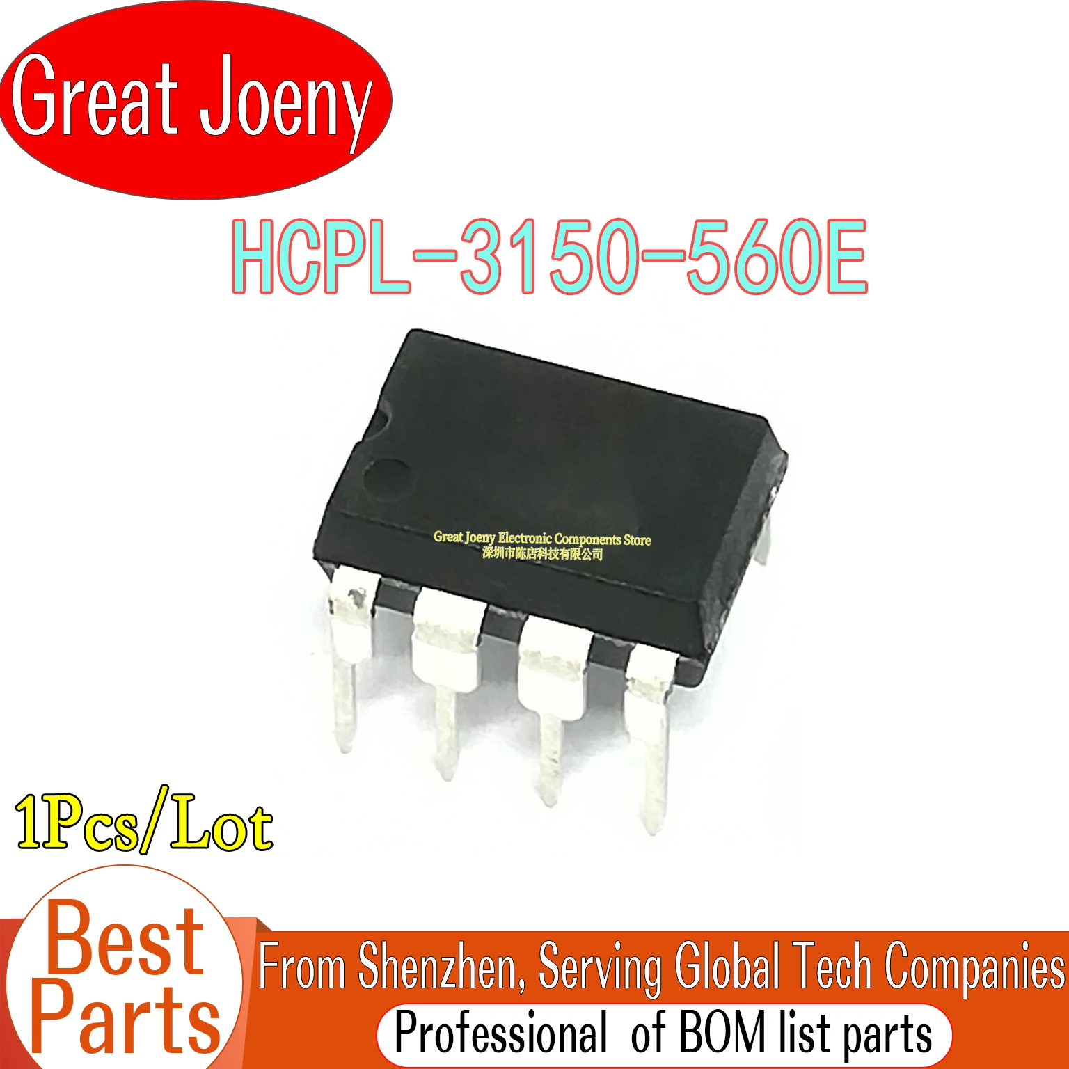 

100% New Original A3150 HCPL-3150-560E IC Chipset DIP-8