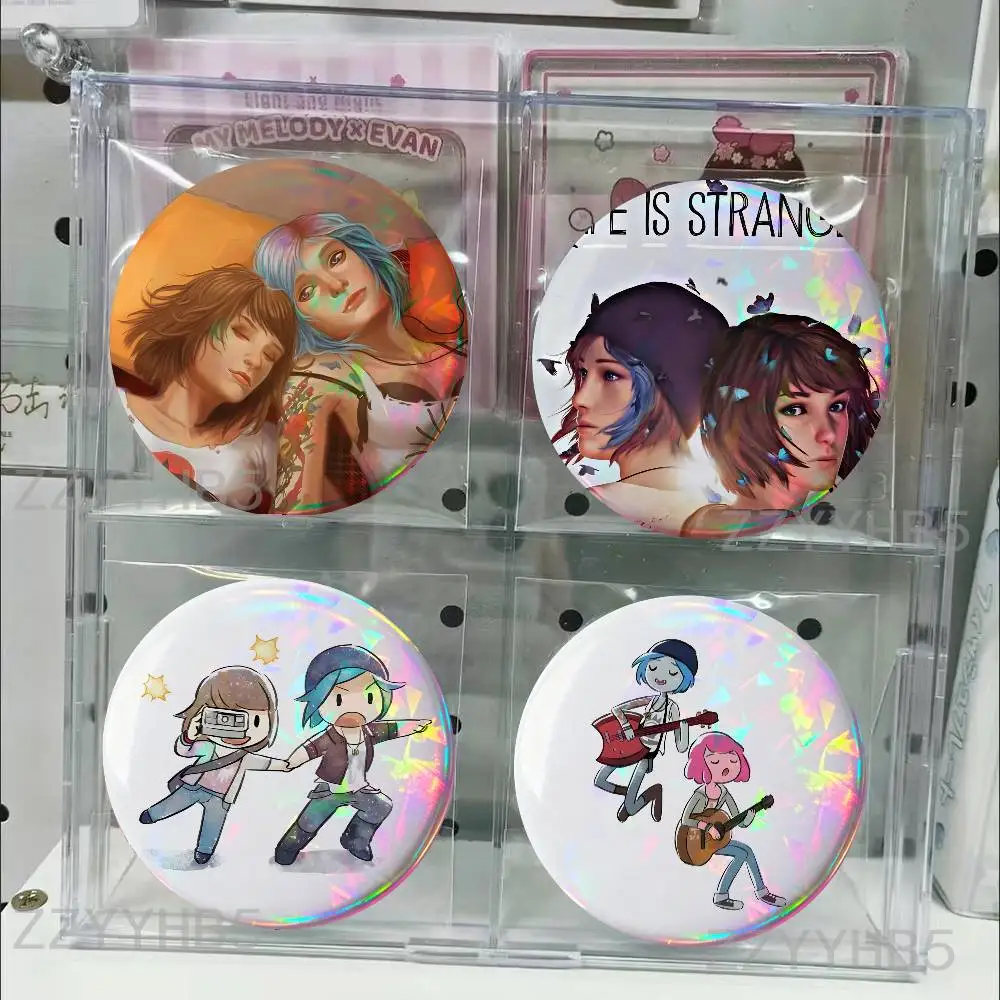 

L-Life is Strange 2 Tinplate Pins Round Handmade Brooches for Backpack Accessories Collection Badge 58mm 44mm 32mm 75mm 25mm
