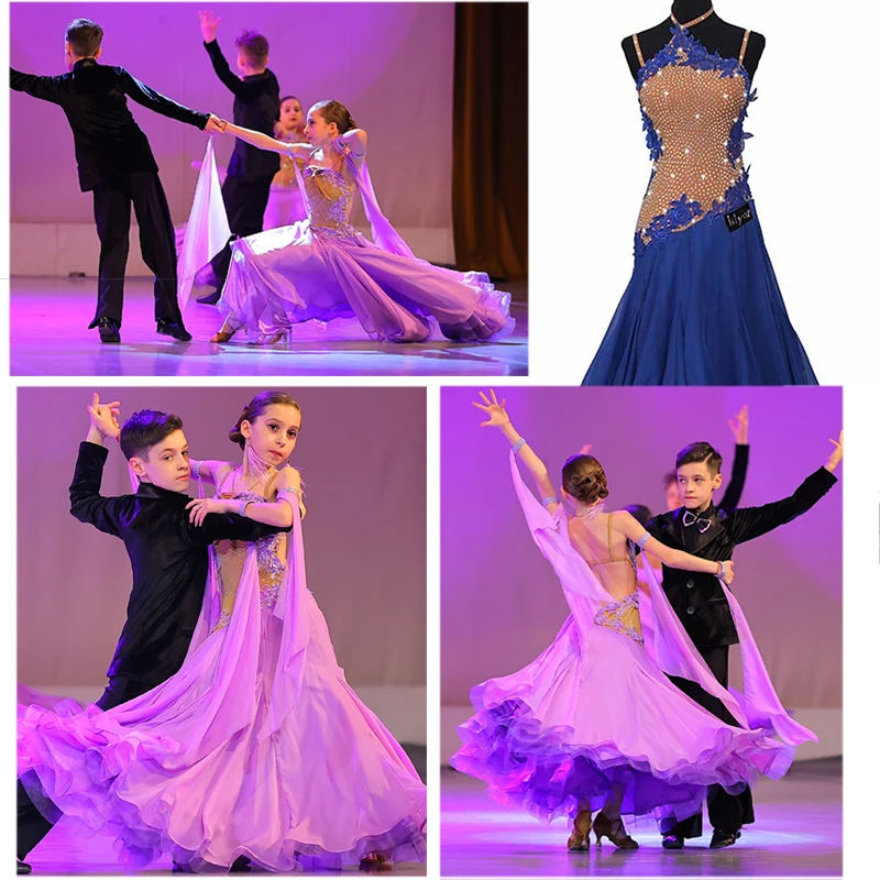 Ballroom Dance Dress Standard Skirt Competition Dress Costumes Performing Dress Customize New Arrival Adult Children