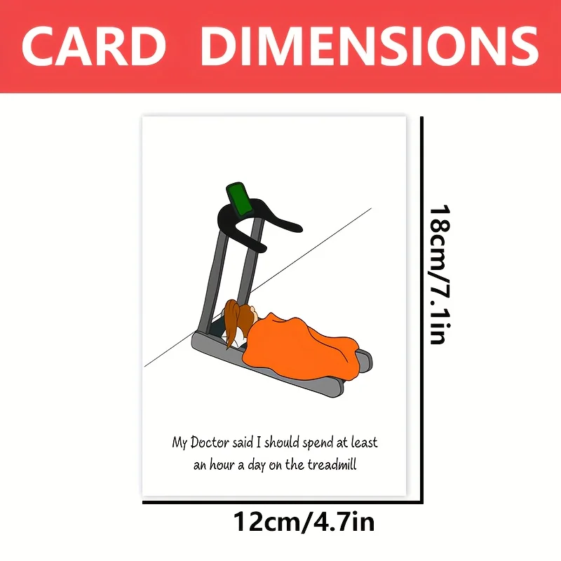 1 funny birthday card with interesting text and humorous graphics. Perfect gift for family, colleagues, friends, besties.