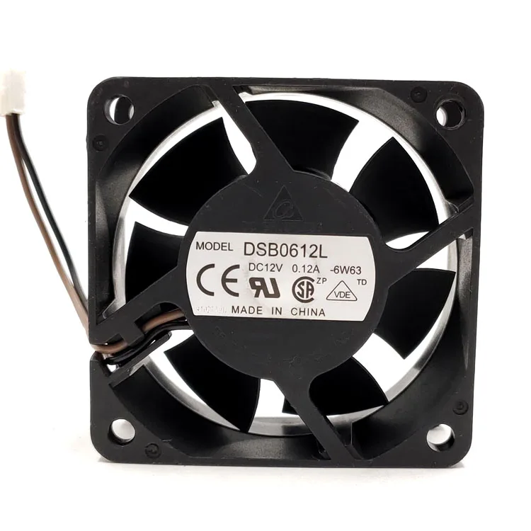 

Delta Delta DSB0612L DC12V 0.12a 6025 Mute Chassis Cooling Fan 6CM