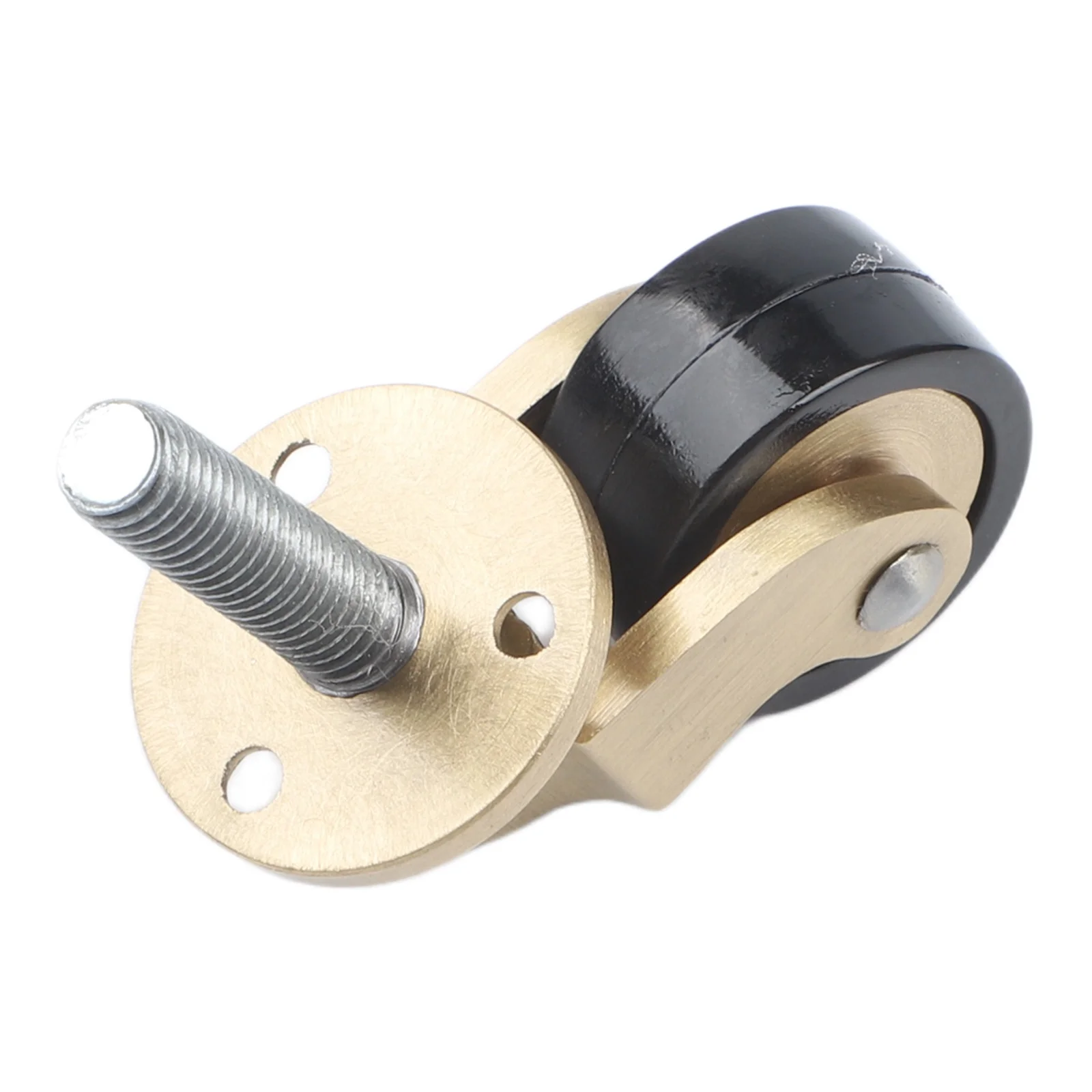 Caster Wheels Set 360 Degree Casters Aesthetic Brushed Finish Brass Furniture Casters Furniture Accessory 6*2.8*2.5cm