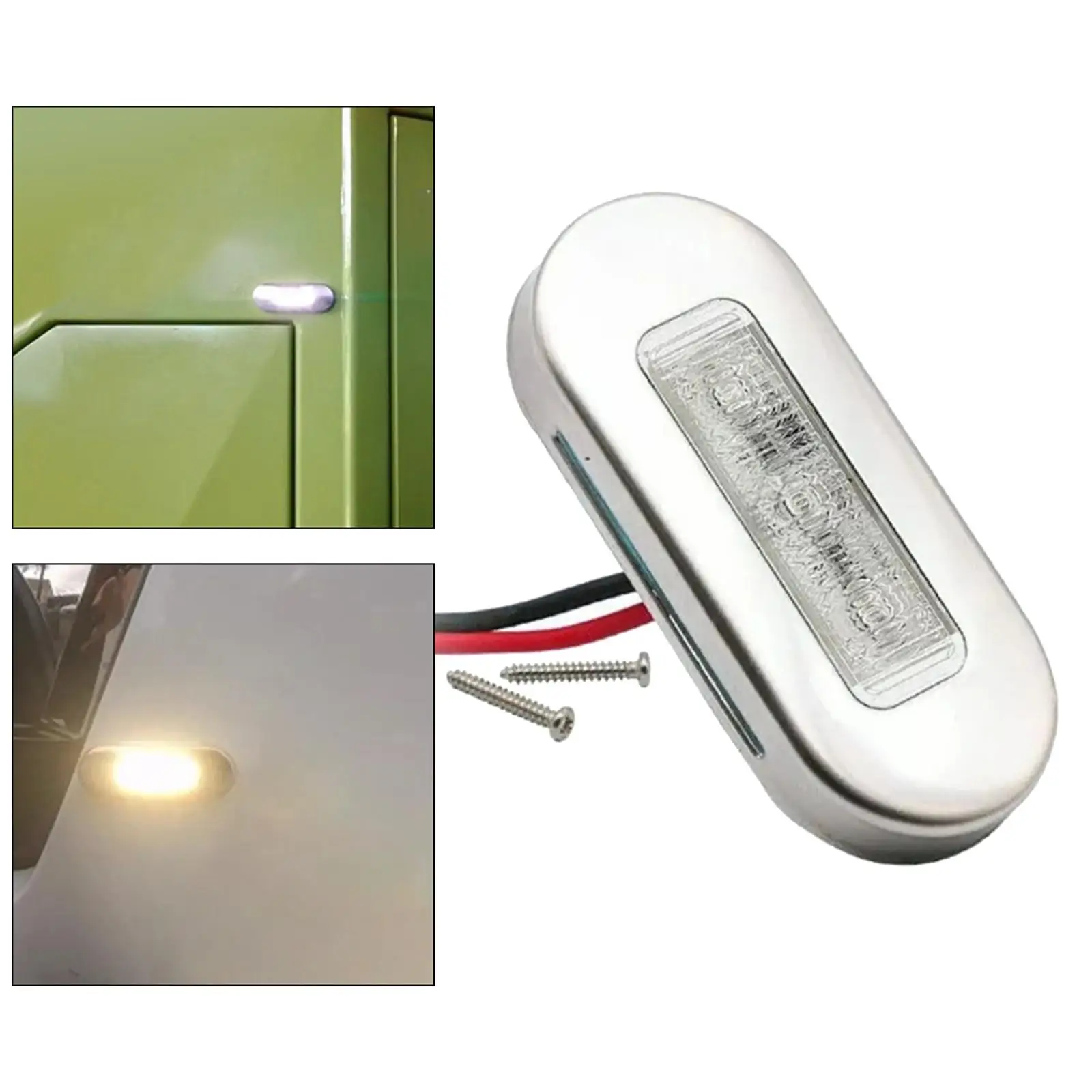Zestaw lamp nawigacyjnych LED do łodzi, łatwy montaż, 12V 1.5W, zamiennik, wodoodporny, do łodzi, łodzi Bass, jachtu, żaglówki, pontonu.