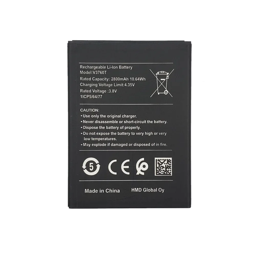 Original New 2800mAh V3760T Battery For Nokia C2 NK C2 Mobile Phone V3760T Batteries Bateria