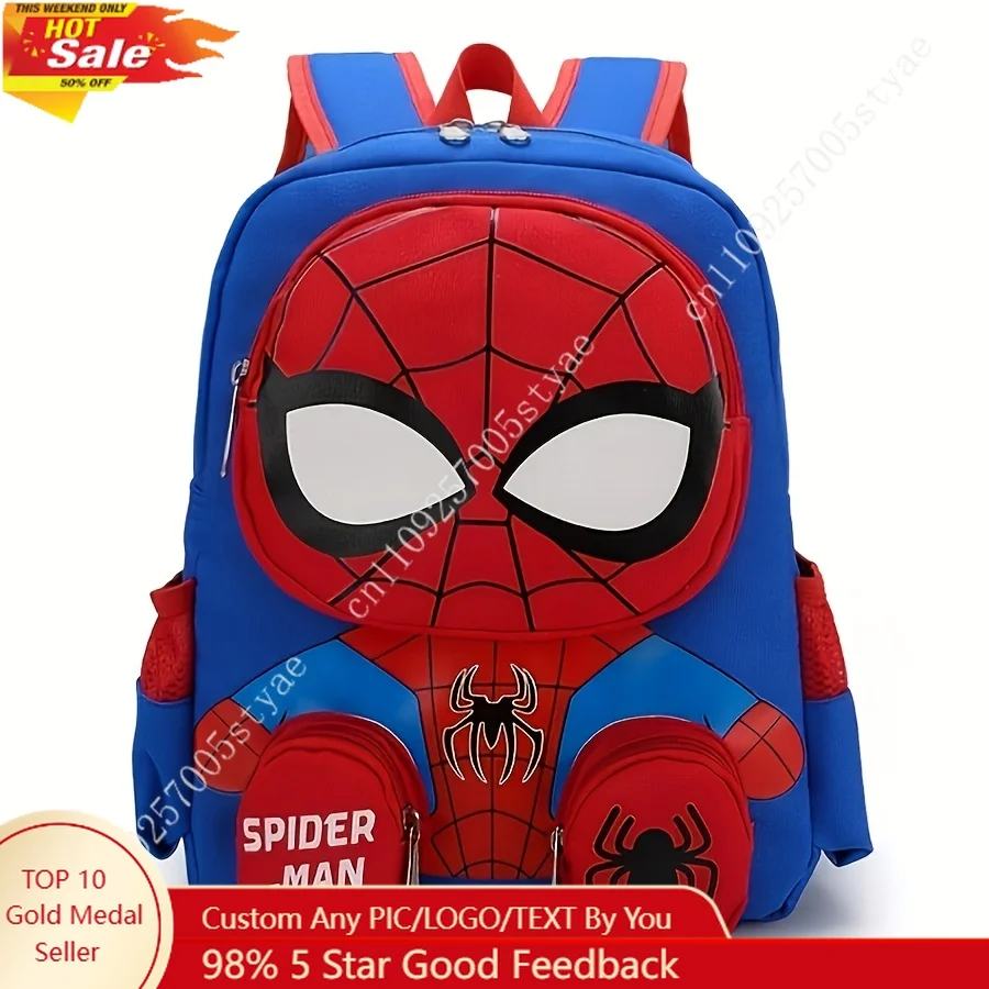 

Marvel Superhero Backpack| Large Capacity Bags Ergonomic Design Lightweight Bag Comfortable Schoolbag Zipper Cosplay Bookbag