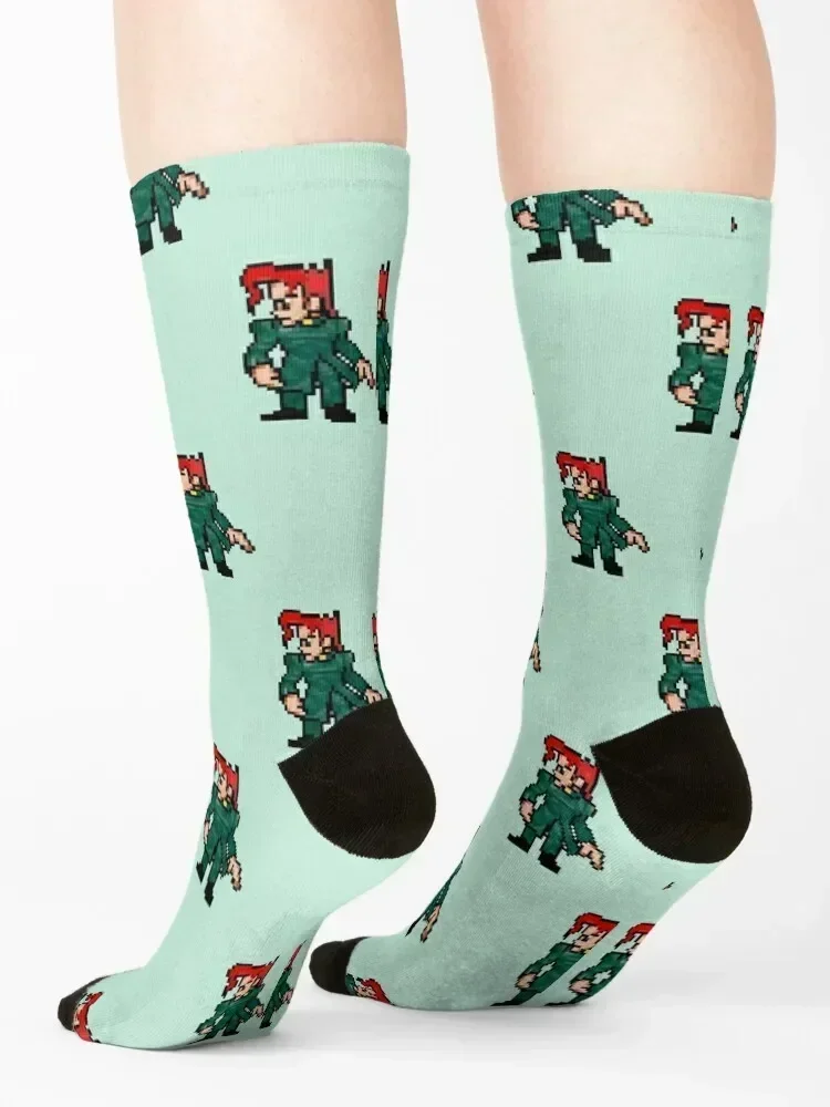 KAKYOIN NORIAKI PIXEL PATTERN JOJO Socks christmas stocking sports stockings hockey gift Socks Women's Men's