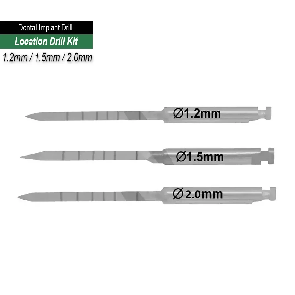 Dental Implant Surgical Drills Long Lance Cortical Alveolar Bone Location Positioning Drill Guide Insertion Pioneer Pilot Drill