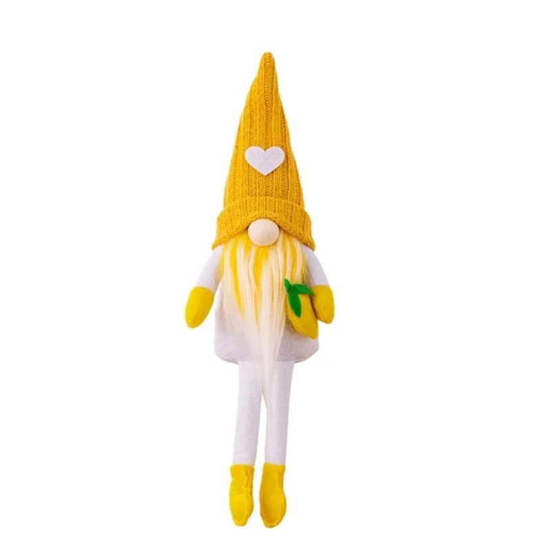 夏の長い脚レモンgnomeペンダント人形装飾装飾家庭用供給