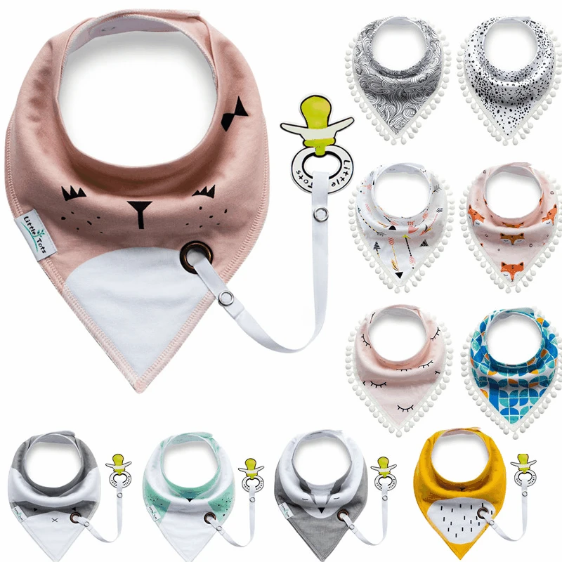 Saliva Towel Baberos Bebes Baby Bibs Anti-drop Rope Absorbent Apron Girls Infant Cotton Bandana Bib Scarf Newborn Feeding