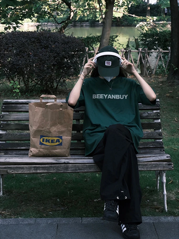 

American Retro k een Cotton T-irt Men's Summer CleanFit Small Collar ort Sve Heavyweight Pure Cotton Couple's Sev...