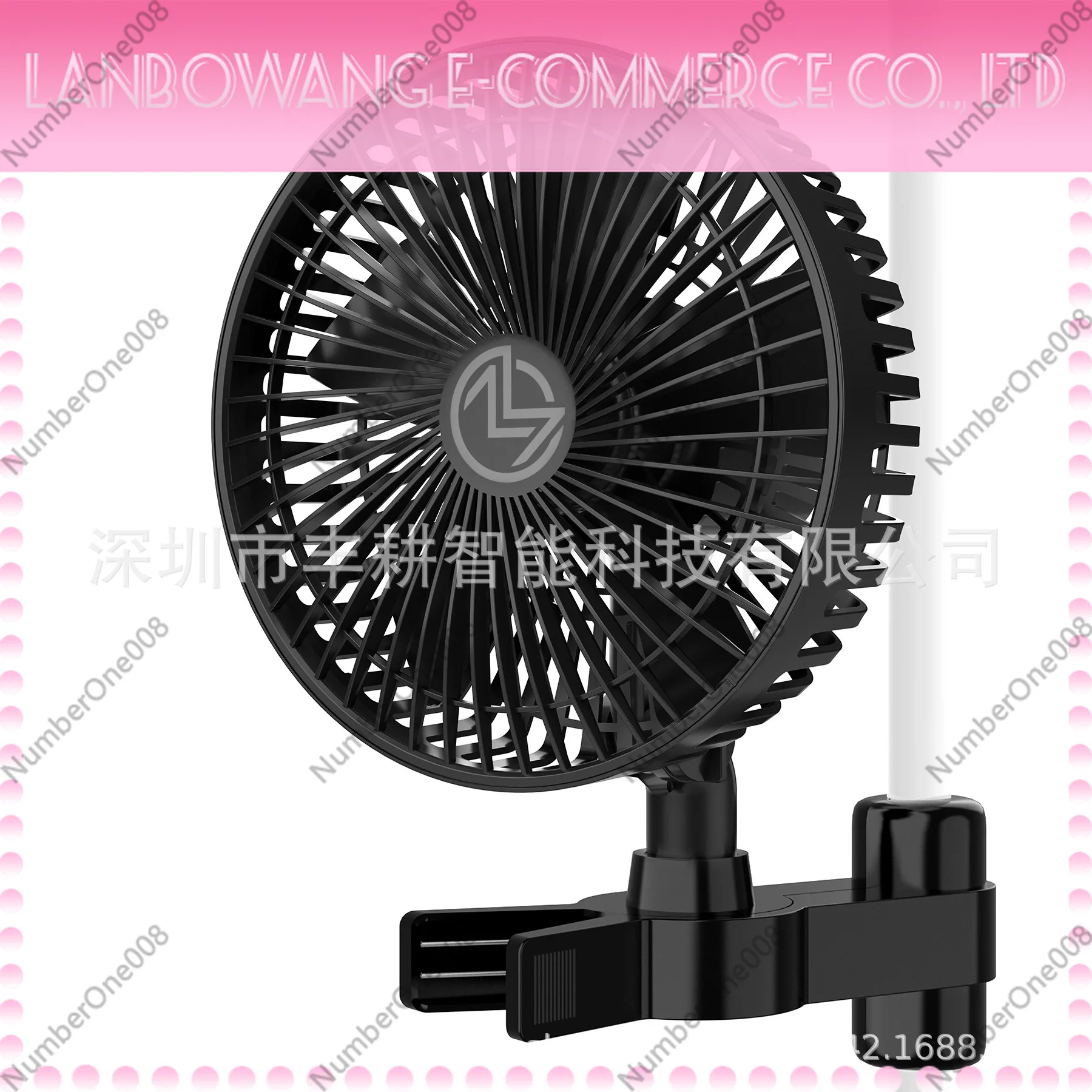 6 Inch Smart EC Clip Fan for Tent Hydroponics Dorm Camping Home Portable Clamp Fan