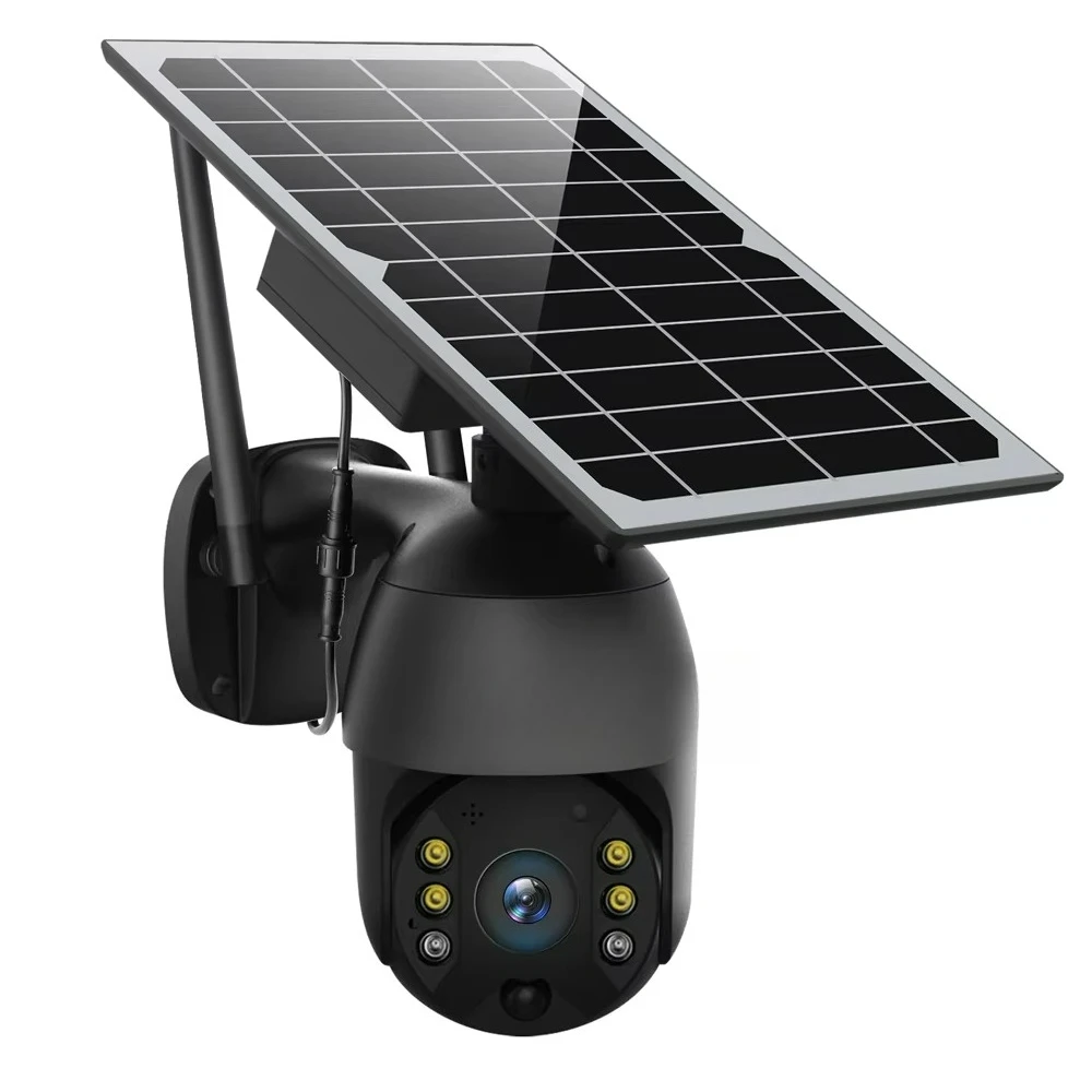 Telecamera CCTV 4G LTE alimentata a batteria UBOX Telecamera di sicurezza IP 4G PTZ esterna con pannello solare da 3 MP S10