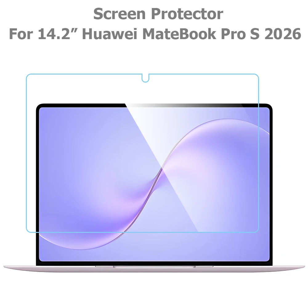 Screen Protector for Huawei MateBook Pro S 14.2Inch 2026 Released Model MOR-M1 MOR-M2 0.3MM 9H HD Clear Laptop Tempered Glass
