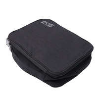 Small Electronics Bag Cable Carrying Case Travel Pouch Black Accessories ganizer Waterproof Lightweight Storage