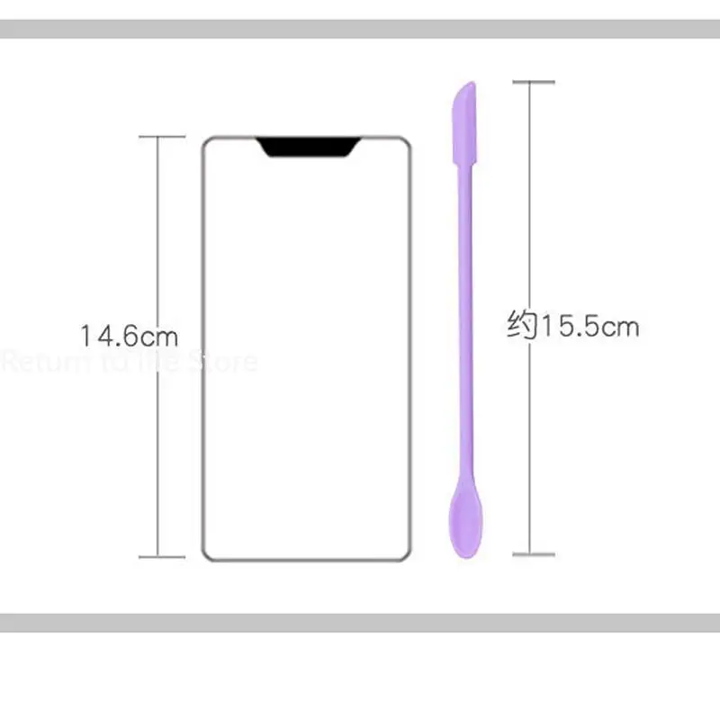 Double-Headed Silicone Cleaning Spoon, Scraper Tool DIY Epoxy Resin, Decoration Powder, Multifunctional Dip Spoon, Seal Wax, 1Pc