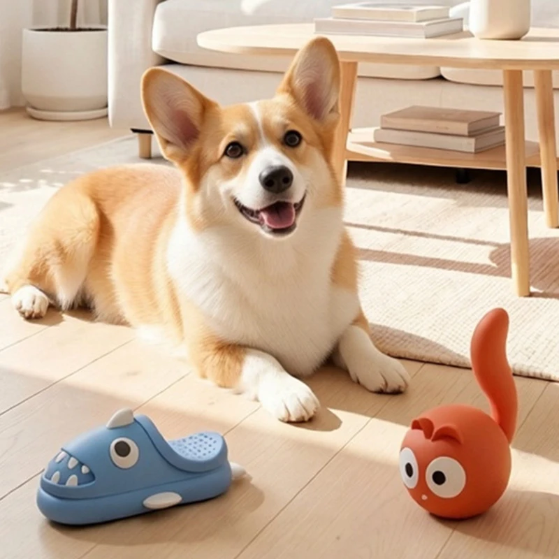 Hot sale Latex Pet Chew Toy Squeaky Sound Ball Interactive Self Entertainment Molar Teeth Cleaning Play Toy for Dog Cat