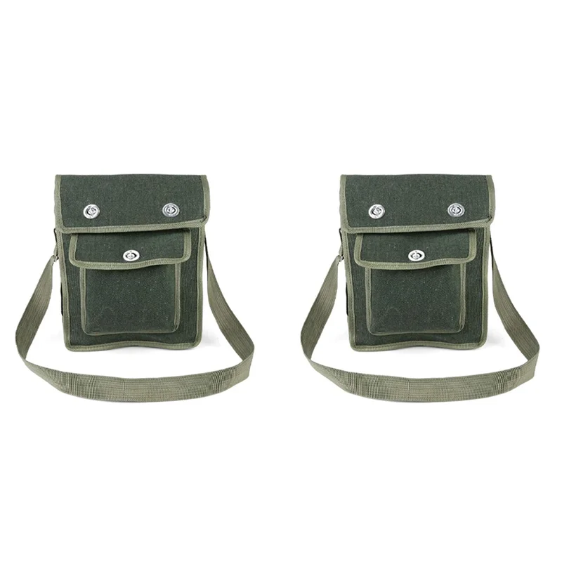 2X Electrician Storage Bag Tool Kit Repair Kit One-Shoulder Communication Plumber's Bag Can Store Flashlight Keys