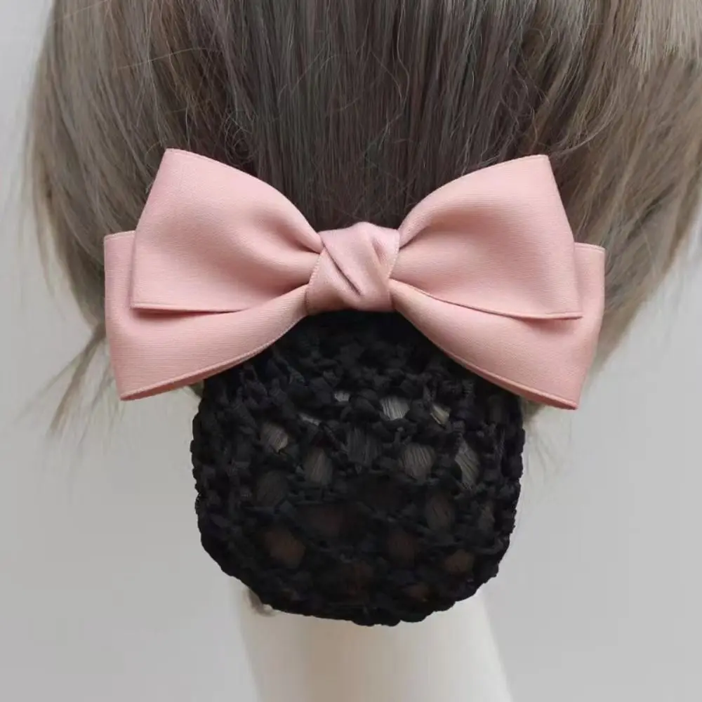 

Fashion Ribbon Bowknot Spring Clip Korean Style Hairpin Bun Snood Headwear Ponytail Clip Nurse Hair Clip Nurse