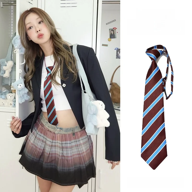 gravata-listrada-elegante-feminina-sem-no-estilo-coreano-acessorio-para-outono-e-inverno-versatil-e-estiloso