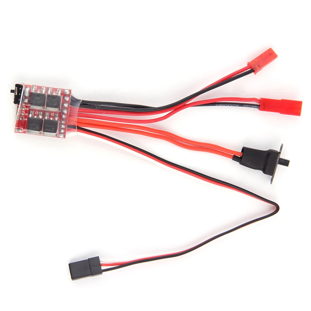 20A ESC 30A Brushed ESC RC Motor Micro ESC Electric Speed Controller 2S 4~8v for Mini 1/16 1/18 1/24 RC Car Boat Tank w/Brake