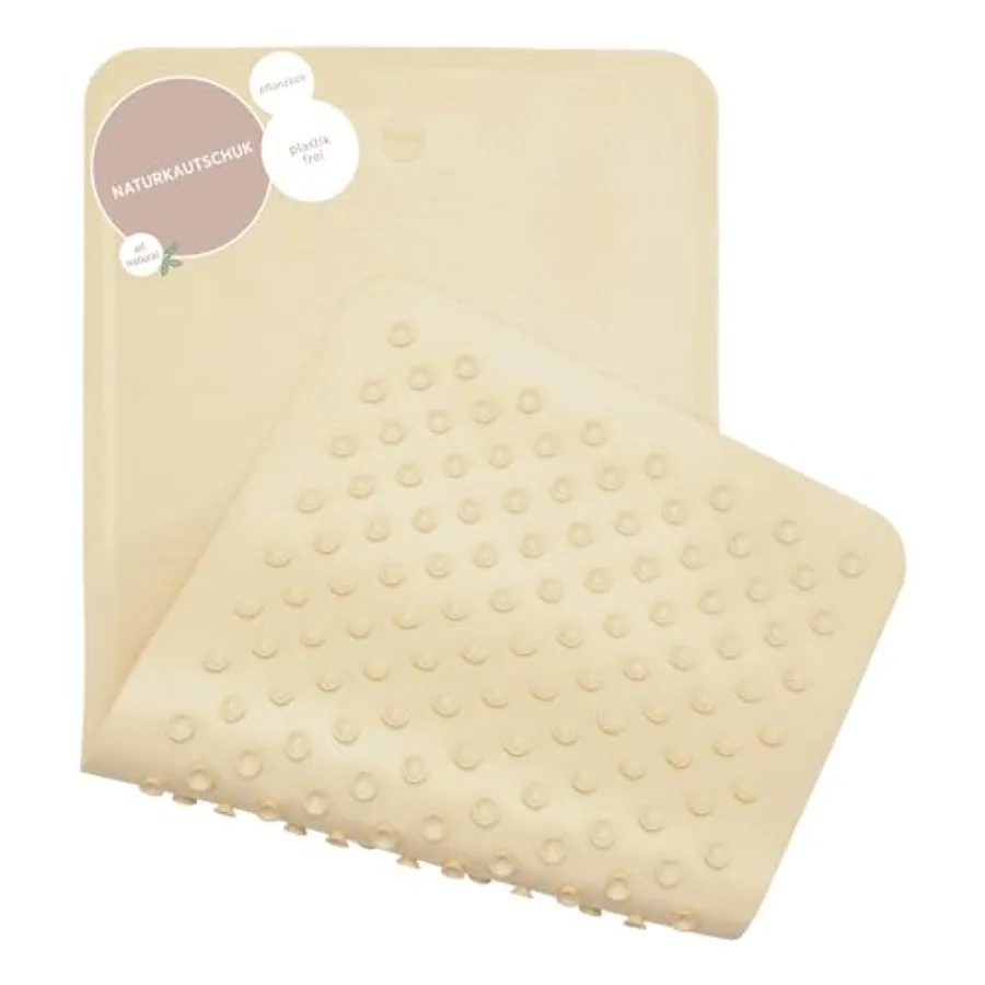 

Natural Rubber Big Bath Mat - Upcycled Danish Design - Non Slip Bathtub Mat 299 Suction Cups - Safe and Friendly Shower Mat for